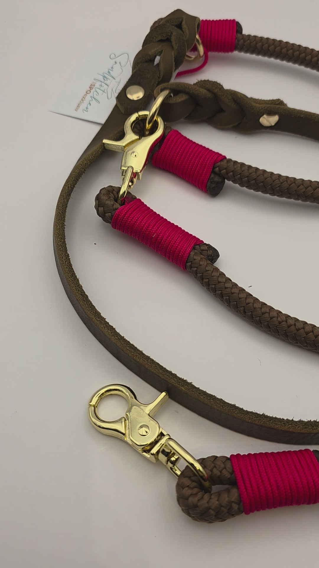 Leine aus Tau & Leder