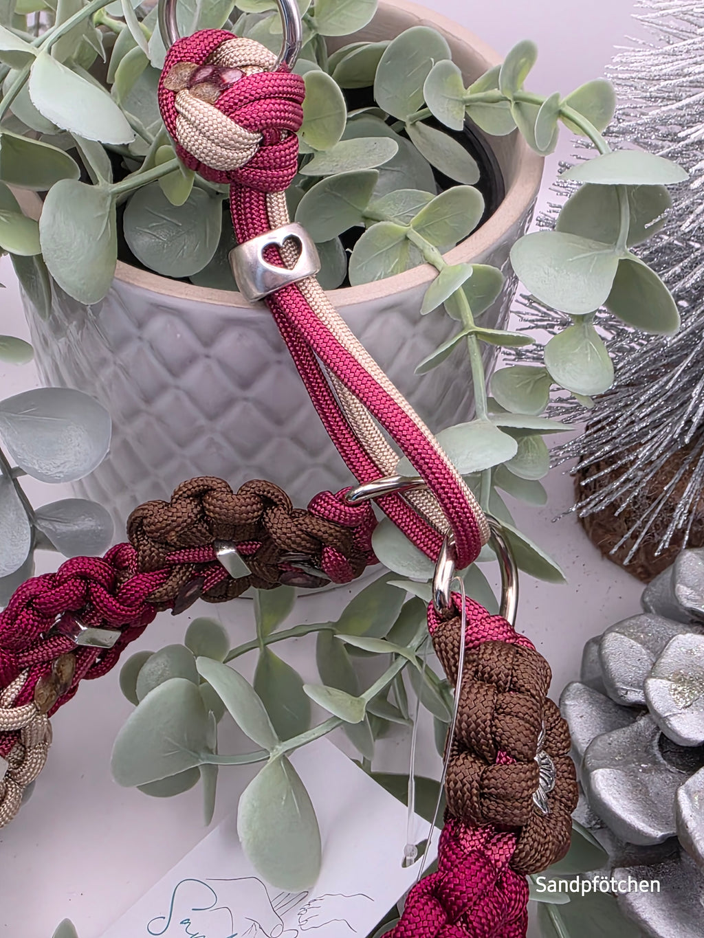 Paracord Blumenhalsband 30cm