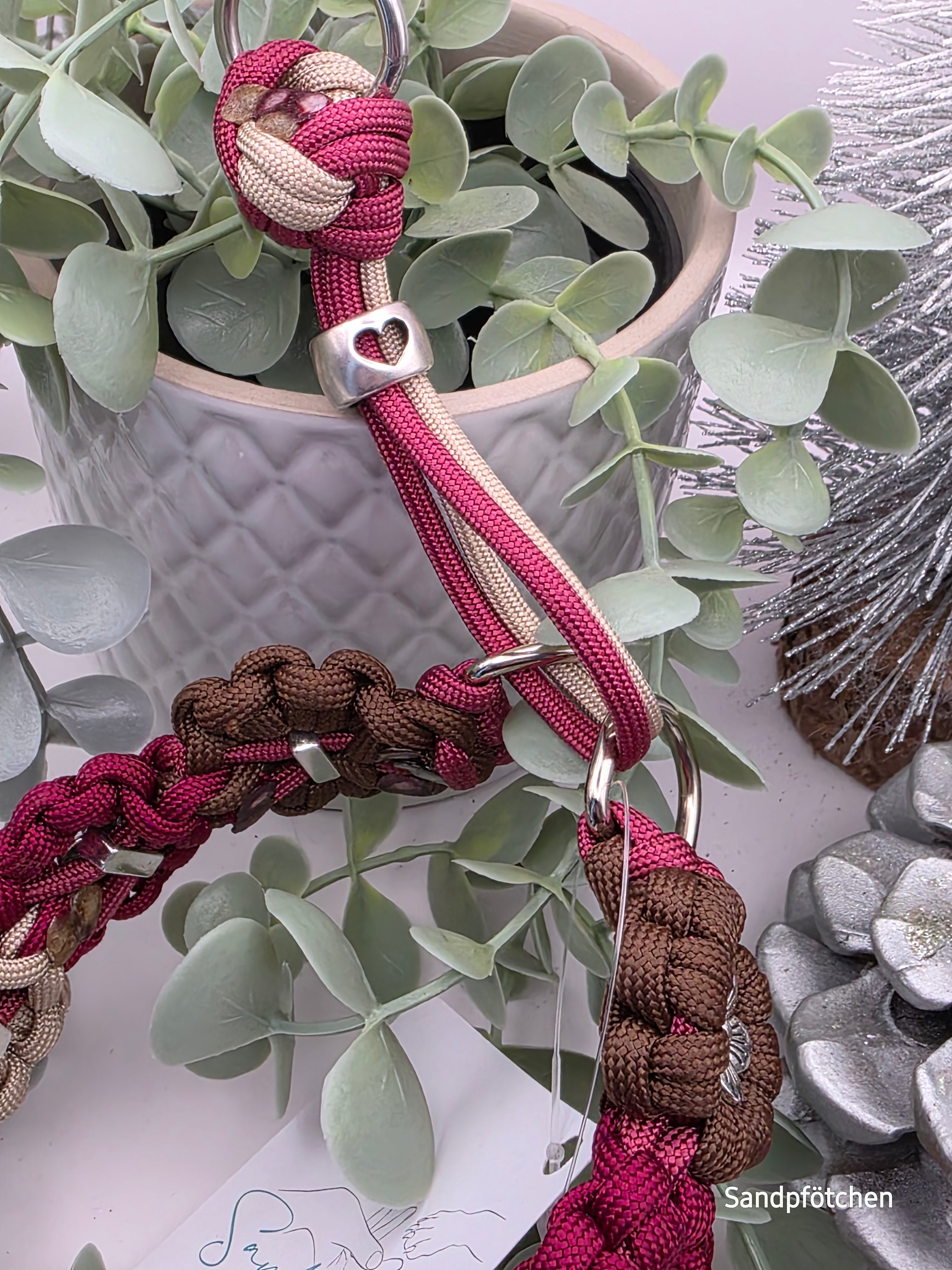 Paracord Blumenhalsband 30cm