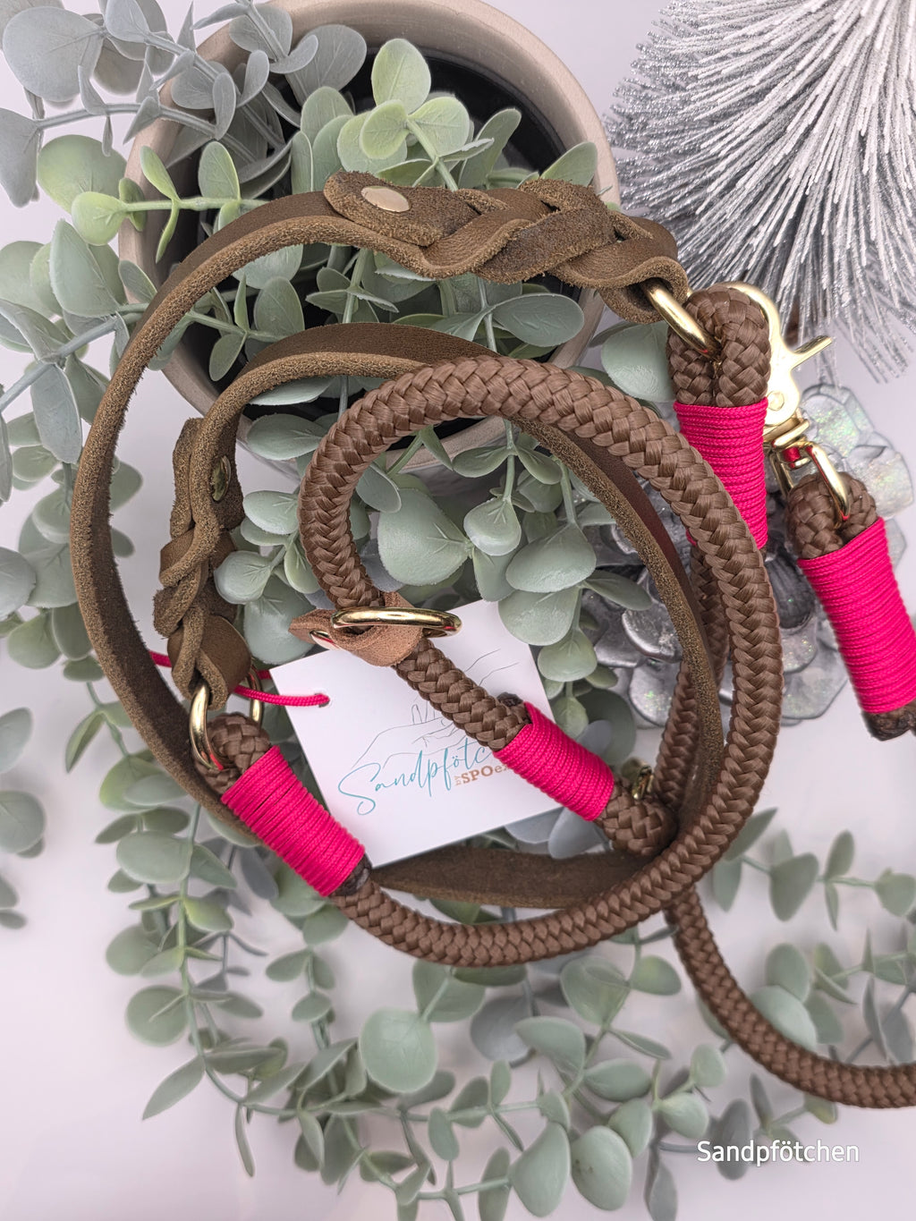 Leine aus Tau & Leder