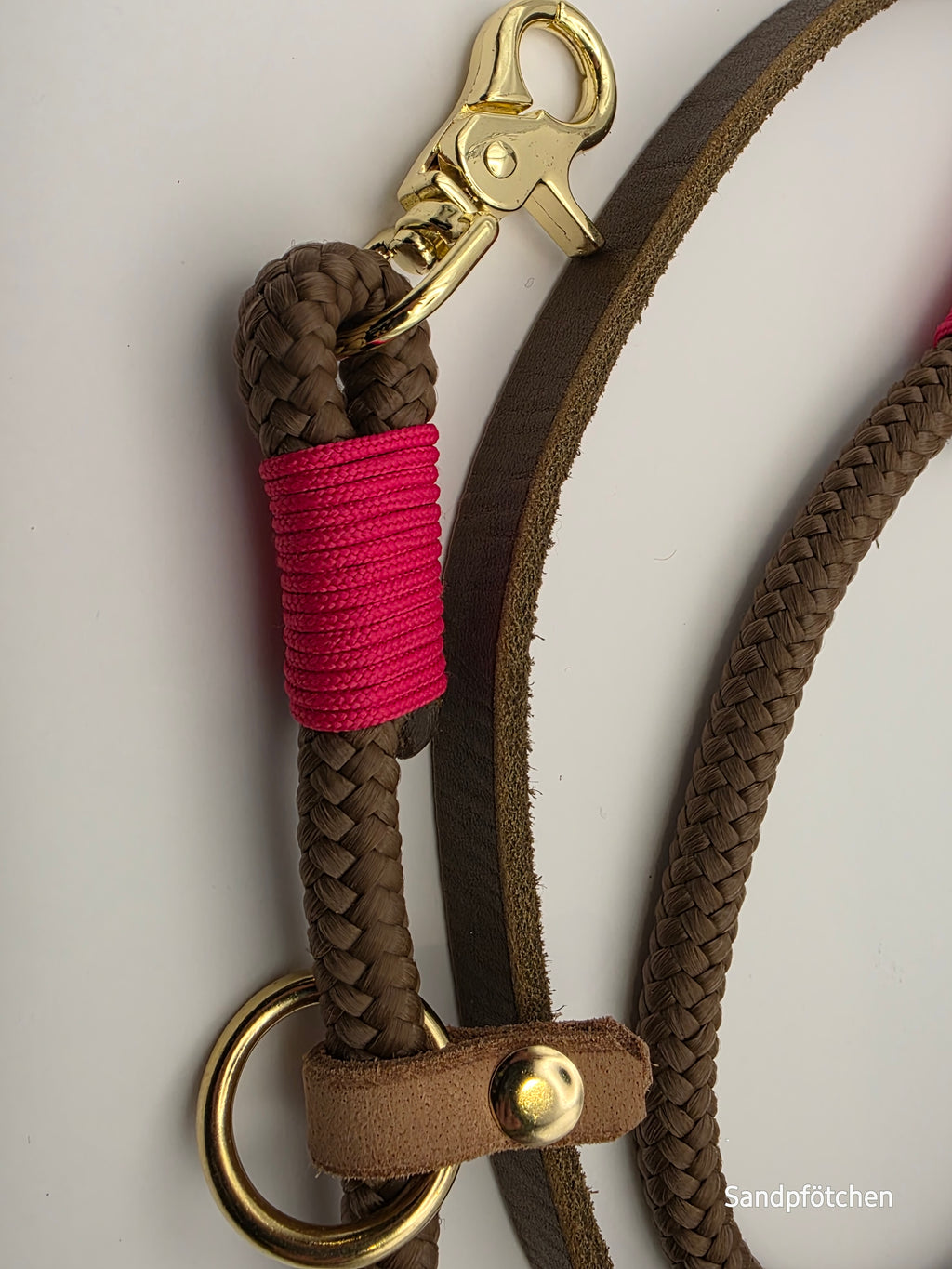 Leine aus Tau & Leder