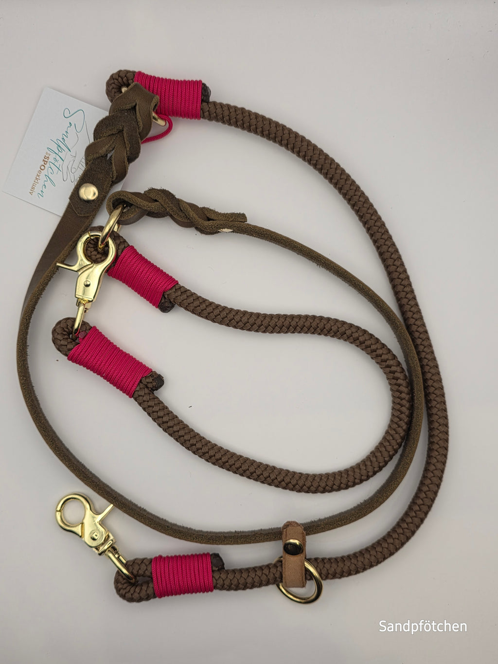 Leine aus Tau & Leder