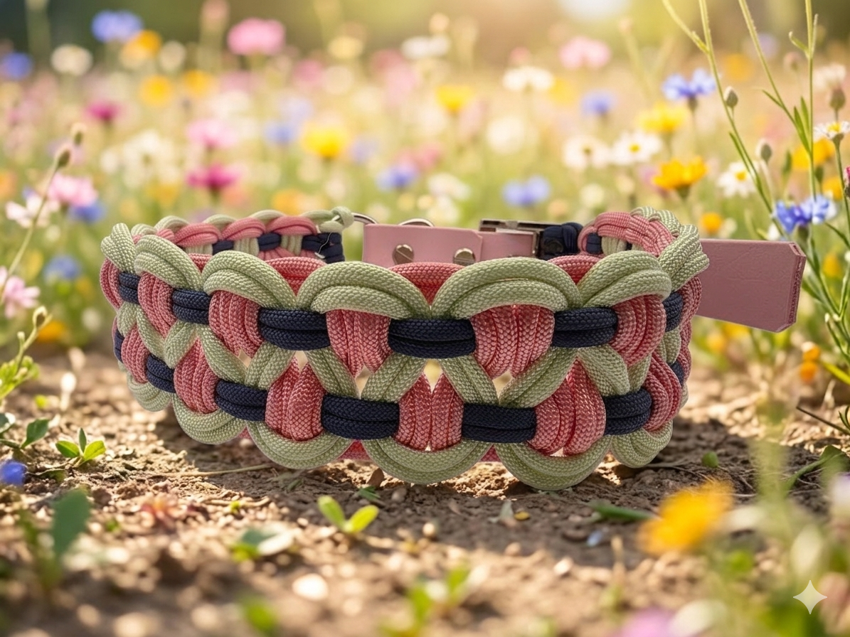 Halsband Wave Rosa