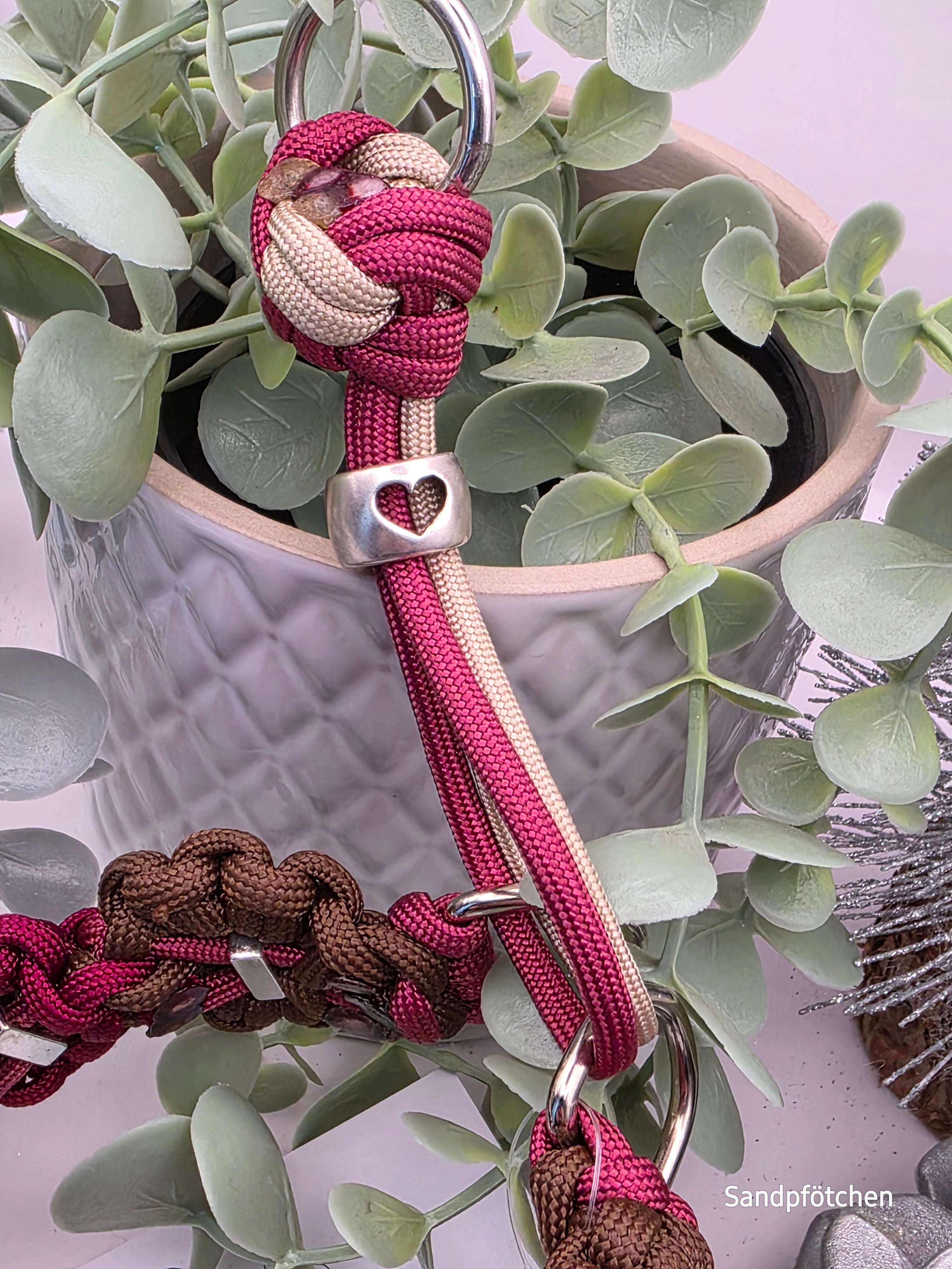 Paracord Blumenhalsband 30cm