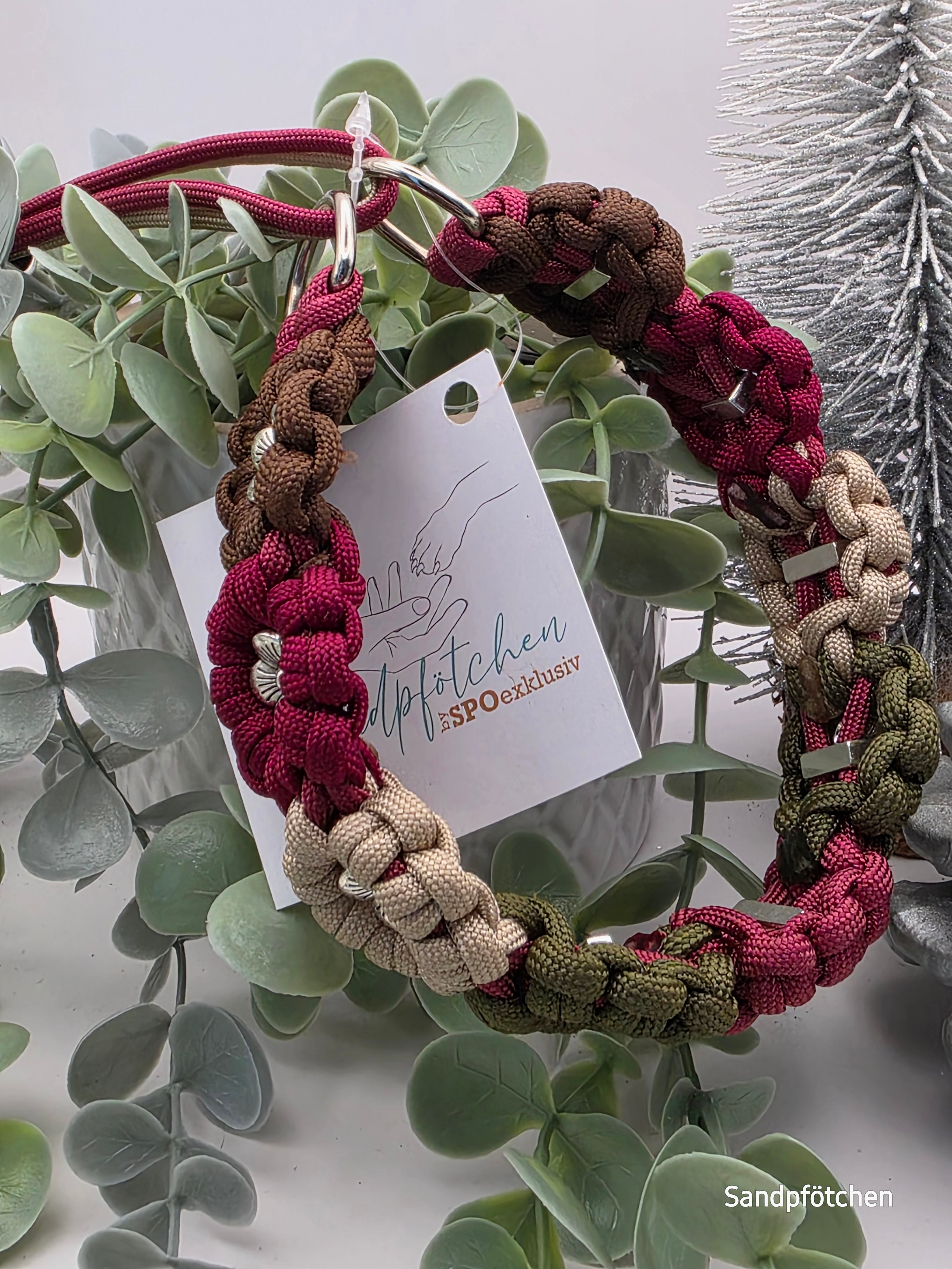 Paracord Blumenhalsband 30cm